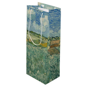 Vintage Van Gogh Plain at Auvers With Rain Clouds Wine Gift Bag
