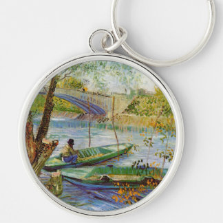 Vintage Van Gogh Pont de Clichy Key Ring