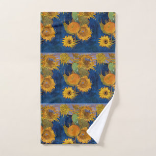 Vintage Van Gogh Six Sunflowers  Hand Towel