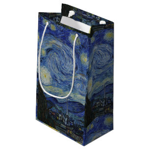 Vintage Van Gogh The Starry Night Small Gift Bag