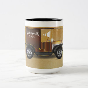Vintage Van Two-Tone Coffee Mug