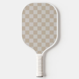 Vintage Vanilla White coffee cream chequered chess Pickleball Paddle