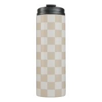 Vintage Vanilla White coffee cream chequered chess