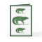Vintage Variegated Lizard Greeting Card