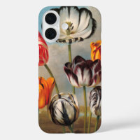 Vintage Variegated Tulip Flowers in a Landscape