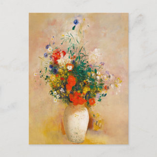 Vintage Vase of Flowers (1906) by Odilon Redon Postcard
