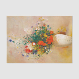 Vintage Vase of Flowers (1906) by Odilon Redon Tissue Paper