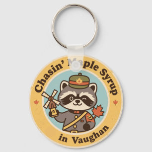 Vintage Vaughan Ontario Maple Syrup Hunt Key Ring