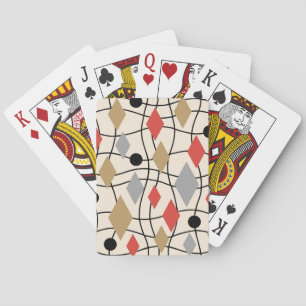 Vintage Vegas Christmas Mid Century Modern Style Playing Cards