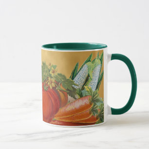 Vintage Vegetable Art Coffee Mug