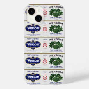 Vintage Vegetable Can Label Art, Winsom Peas Case-Mate iPhone 14 Case