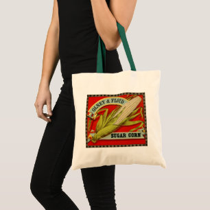 Vintage Vegetable Label, Olney & Floyd Sugar Corn Tote Bag
