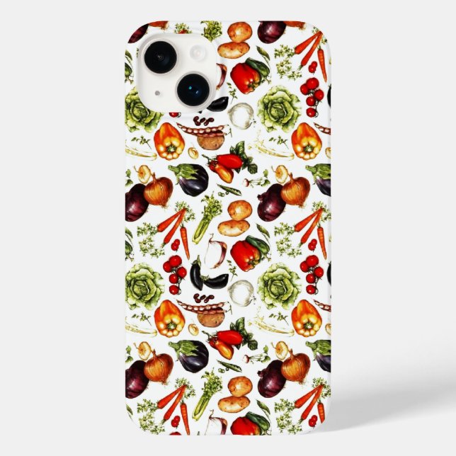 Vintage Vegetables Case-Mate iPhone Case (Back)