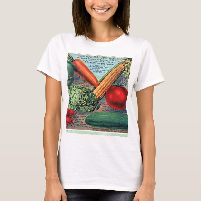 Vintage Vegetables T-Shirt (Front)