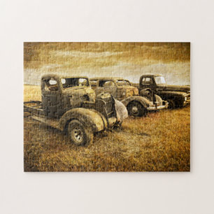 Vintage Vehicles Jigsaw Puzzle