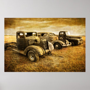 Vintage Vehicles Poster