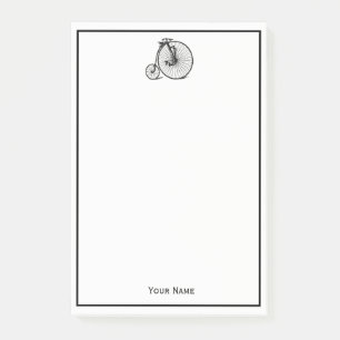 Vintage Velocipede Penny Farthing Bicycle Bike Post-it Notes