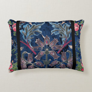 Vintage Velvet Blossoms: Gothic-inspired elegance Decorative Cushion