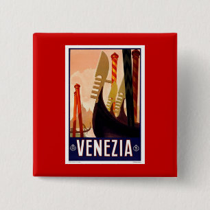Vintage Venezia 15 Cm Square Badge