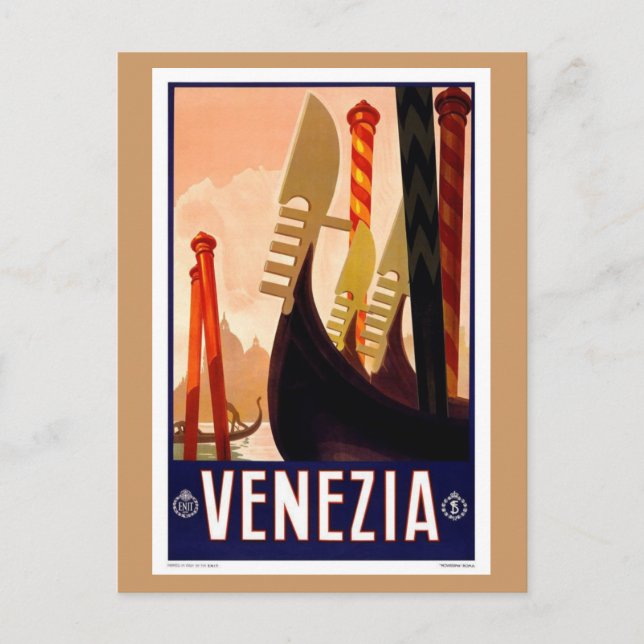 Vintage Venezia Postcard (Front)