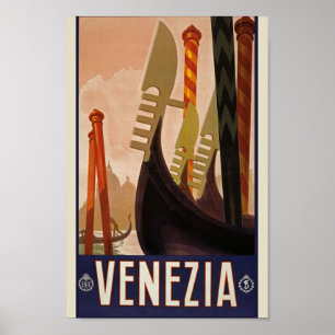 Vintage Venezia Poster - Italy