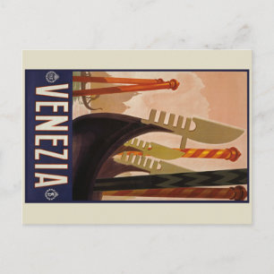 Vintage Venezia Poster - Italy Postcard