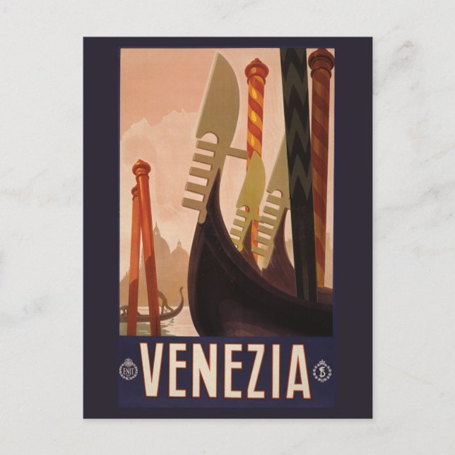 Vintage Venezia (Venice) Italy postcard (Front)