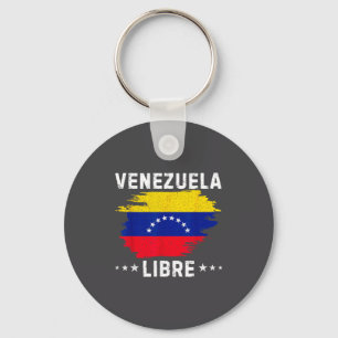 Vintage Venezuela Libre 2026 Venezuela Flag Key Ring