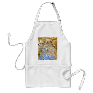 Vintage Venice Italy Canal Scene - by Prendergast Standard Apron