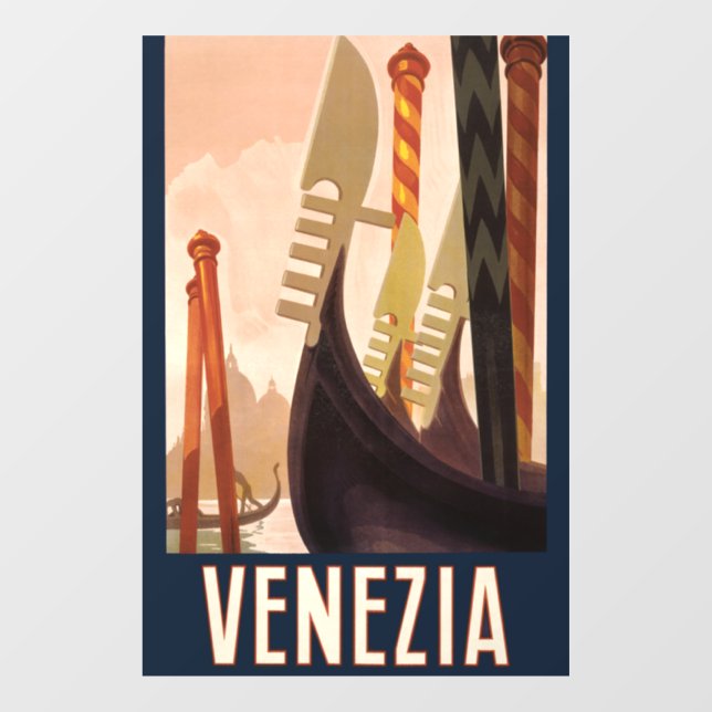 Vintage Venice Italy Gondola Travel (Sheet)