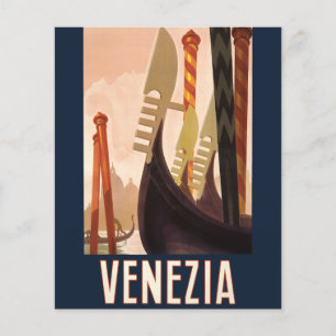 Vintage Venice Italy Gondola Travel