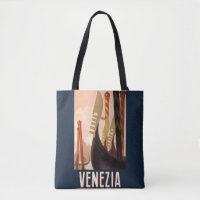Vintage Venice Italy Gondola Travel