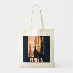 Vintage Venice Italy Gondola Travel Tote Bag