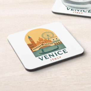 Vintage Venice Italy – Retro Gondola Coaster