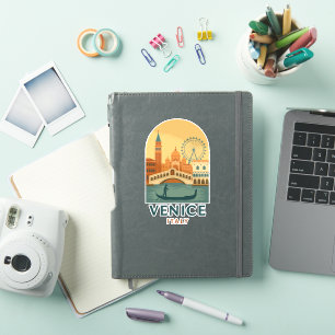 Vintage Venice Italy Sticker – Retro Gondola