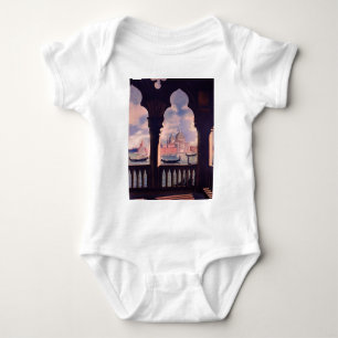 Vintage Venice Italy Travel Baby Bodysuit