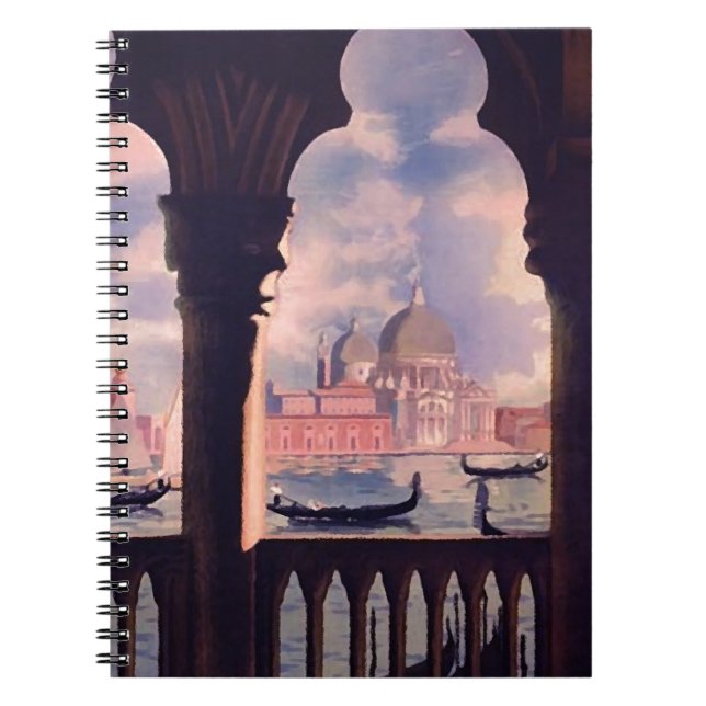 Vintage Venice Italy Travel Notebook (Front)