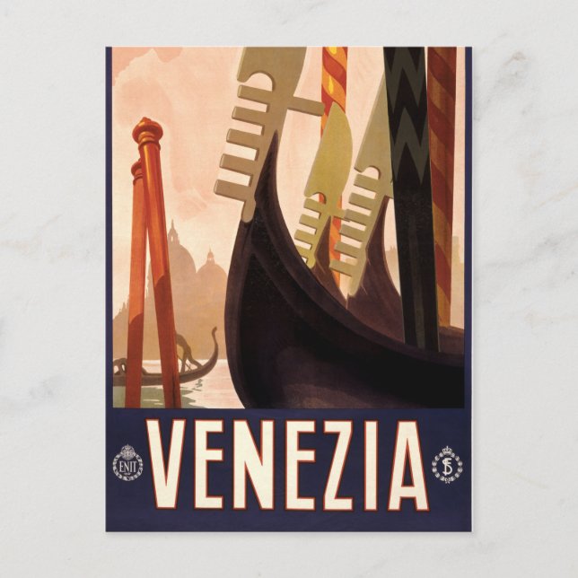 Vintage Venice, Italy Travel Postcard (Front)