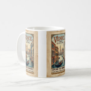 Vintage Venice Italy Travel Poster Coffee Mug