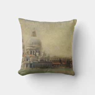 Vintage Venice, Madonna della Salute Church Cushion