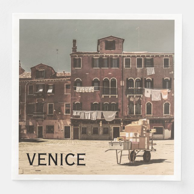 Vintage Venice Napkin (Front)
