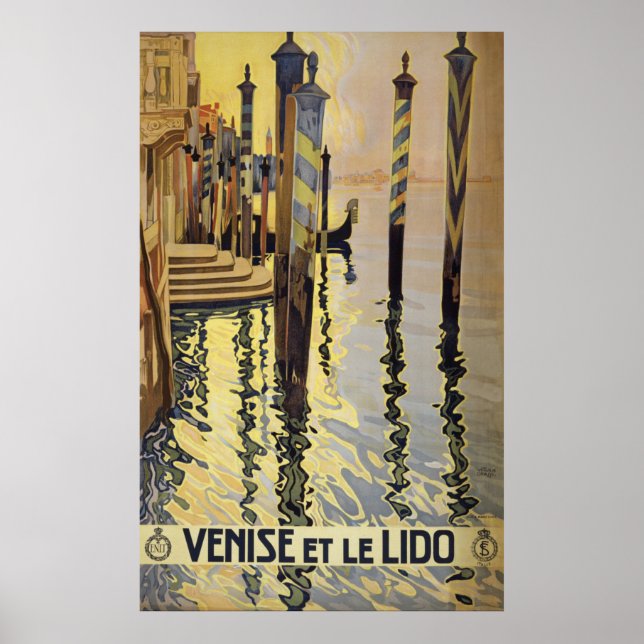 Vintage Venice Travel Poster (Front)