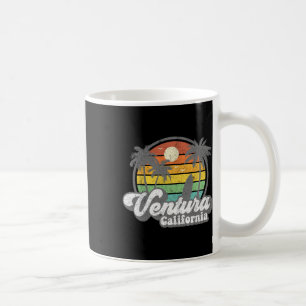 Vintage Ventura Beach California Ca Surfing Retro Coffee Mug