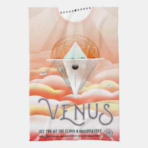 Vintage Venus Travel Tea Towel