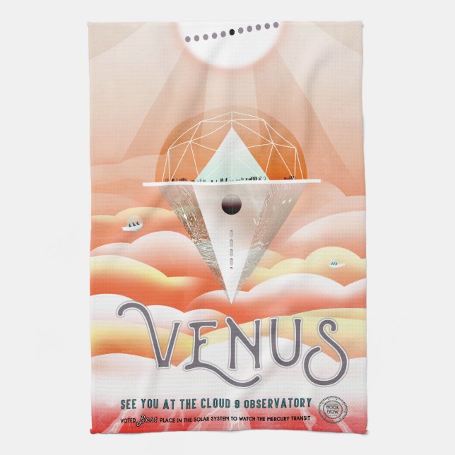 Vintage Venus Travel Tea Towel (Vertical)