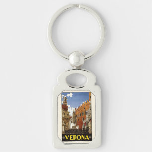 Vintage Verona Italy key chain