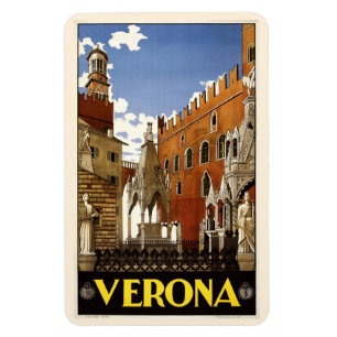 Vintage Verona Italy magnet