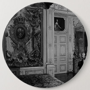 Vintage Versailles Palace Louis XV Bed chamber 6 Cm Round Badge