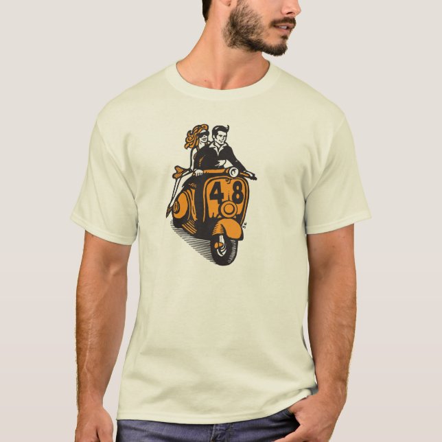 Vintage Vespa retro ride T-Shirt (Front)