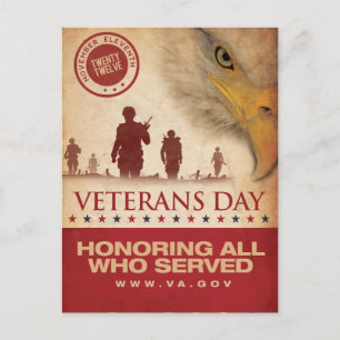 Vintage Veterans day, 2012 - Postcard